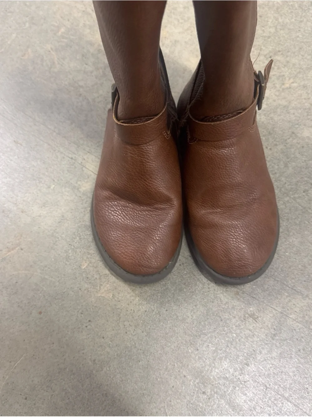 OshKosh B'gosh Brown Pull-On Kids Riding Boots